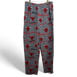 Concepts Sports Chicago Bulls Men's Size Medium Sleep Pants Gray Pockets Fleece